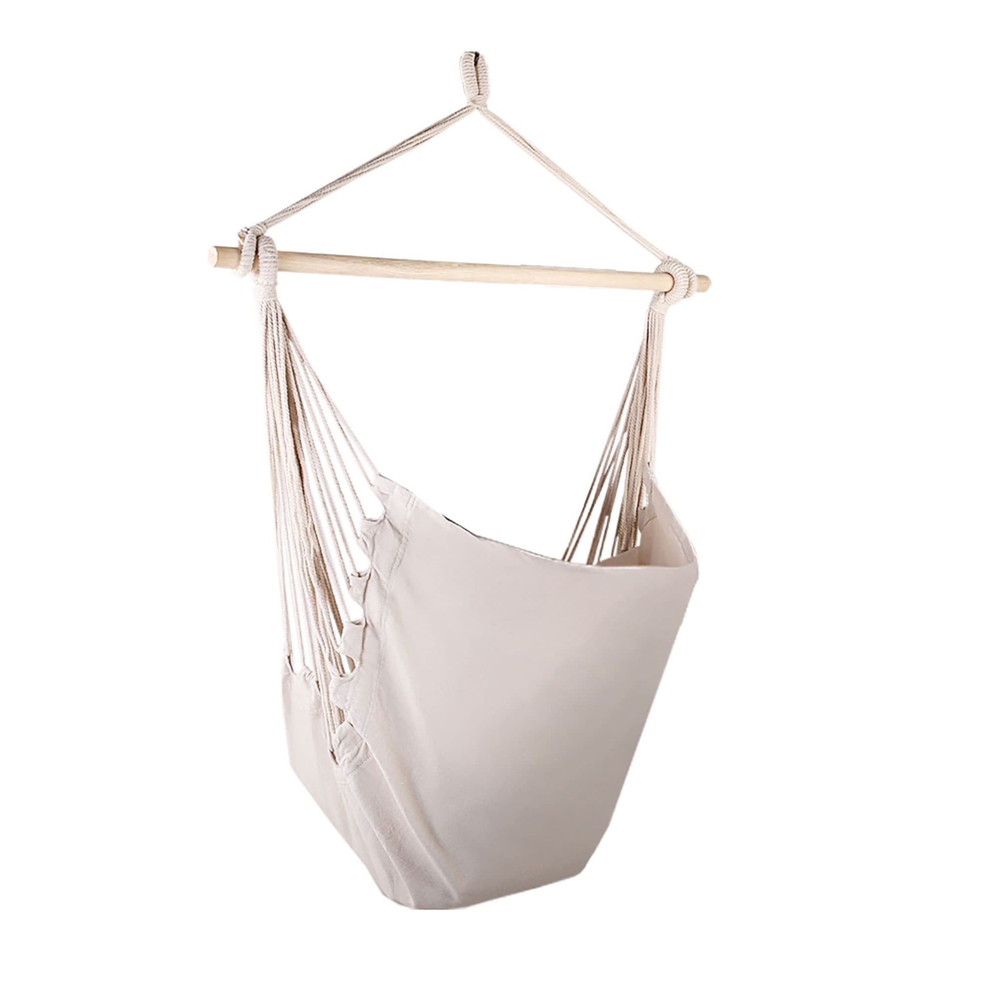 Gardeon Home & Garden > Hammocks > Hammocks & Accessories Gardeon Hammock Chair Outdoor Camping Hanging Hammocks Cushion Pillow Cream