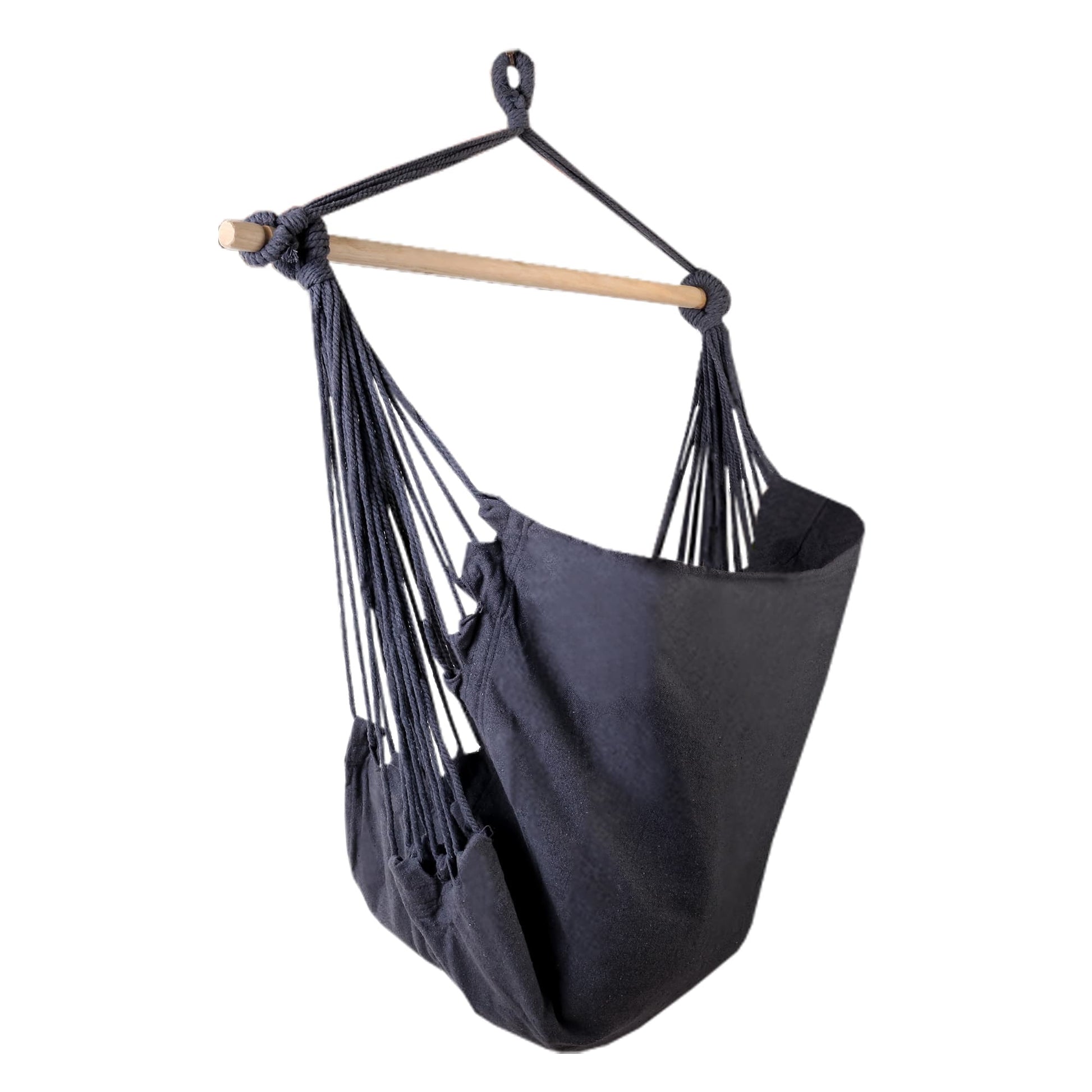 Gardeon Home & Garden > Hammocks > Hammocks & Accessories Gardeon Hammock Chair Outdoor Camping Hanging Hammocks Cushion Pillow Grey