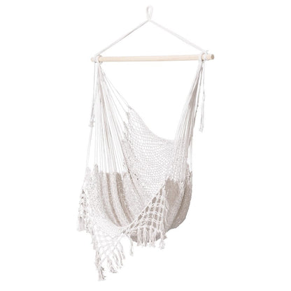 Gardeon Home & Garden > Hammocks > Hammocks & Accessories Gardeon Hammock Chair Swing Camping Mesh Cream