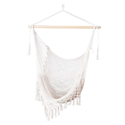 Gardeon Home & Garden > Hammocks > Hammocks & Accessories Gardeon Hammock Chair Swing Camping Mesh Cream