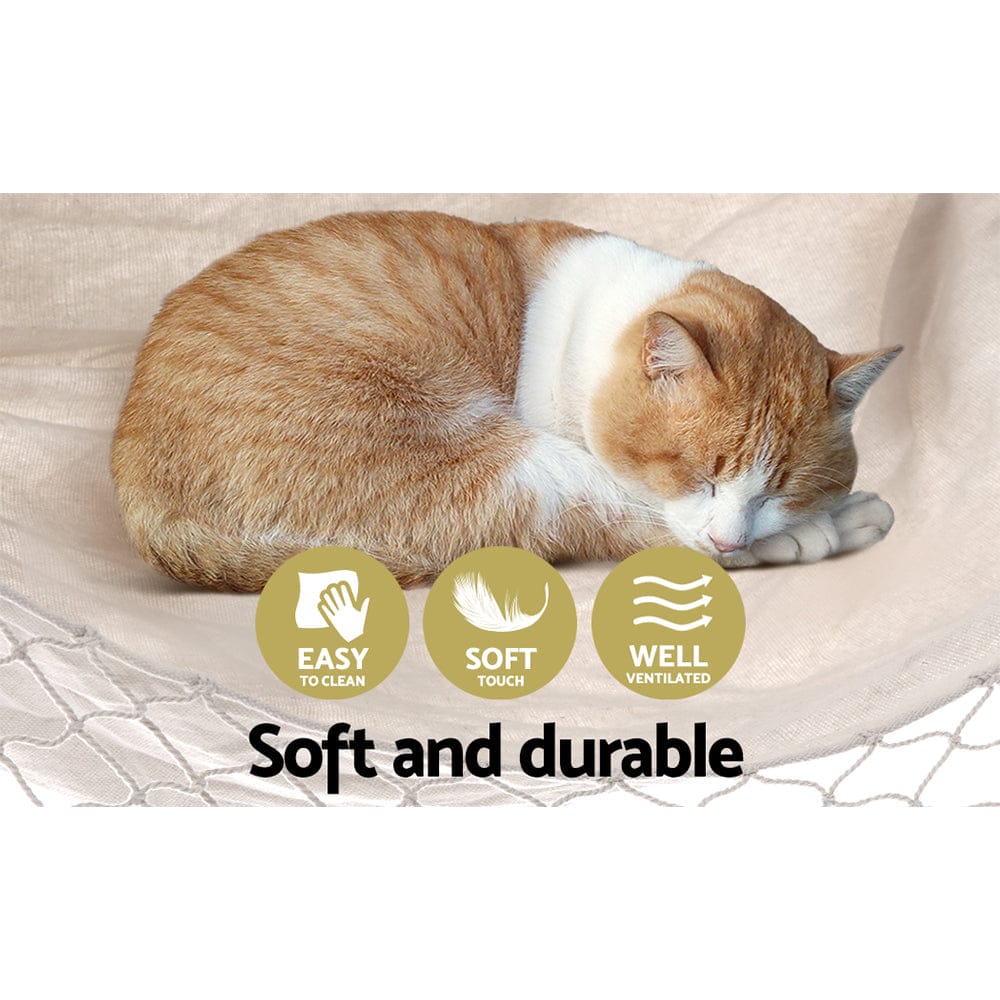 Gardeon Home & Garden > Hammocks > Hammocks & Accessories Gardeon Hanging Hammock Chair Outdoor Swing Hammocks Tassel Cream