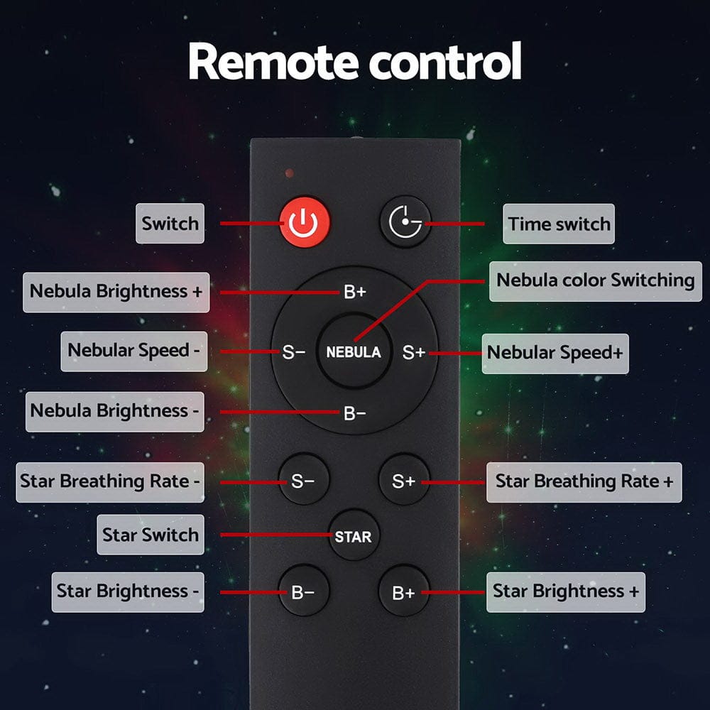Gardeon Home & Garden > Lighting > Night Lights & Ambient Lighting Gardeon Projector Party Light LED Astronaut Starry Sky Galaxy Laser Night Lamp