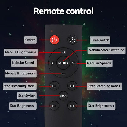 Gardeon Home & Garden > Lighting > Night Lights & Ambient Lighting Gardeon Projector Party Light LED Astronaut Starry Sky Galaxy Laser Night Lamp