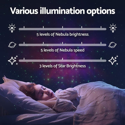 Gardeon Home & Garden > Lighting > Night Lights & Ambient Lighting Gardeon Projector Party Light LED Astronaut Starry Sky Galaxy Laser Night Lamp