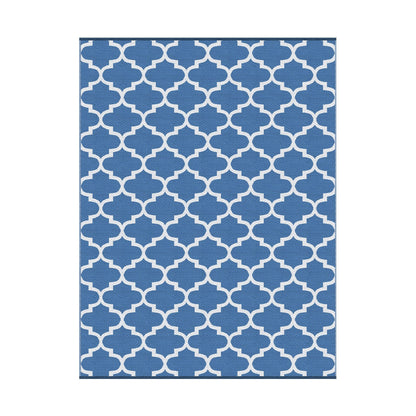 Gardeon Home & Garden > Rugs > Outdoor Rugs Gardeon Outdoor Rugs 274x366cm Large Carpet Reversible Area Mat PP Dual-Sided Patio Rug Blue
