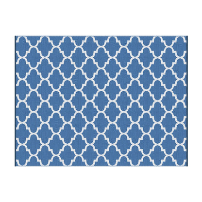 Gardeon Home & Garden > Rugs > Outdoor Rugs Gardeon Outdoor Rugs 274x366cm Large Carpet Reversible Area Mat PP Dual-Sided Patio Rug Blue
