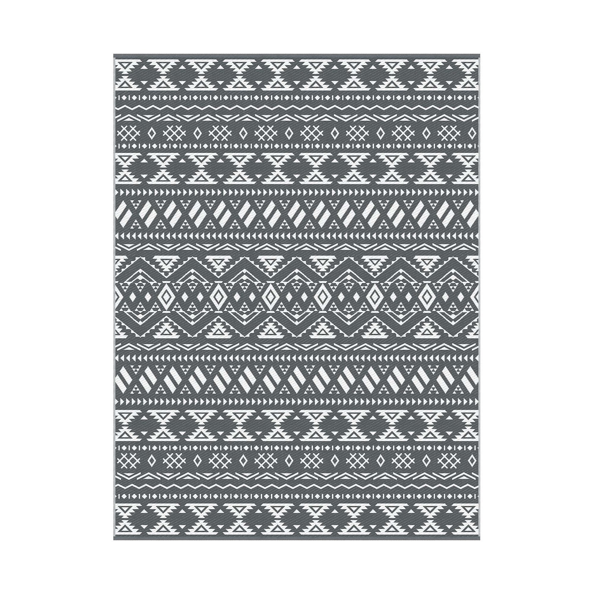 Gardeon Home & Garden > Rugs > Outdoor Rugs Gardeon Outdoor Rugs 274x366cm Large Carpet Reversible Area Mat PP Dual-Sided Patio Rug Bohemian