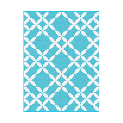 Gardeon Home & Garden > Rugs > Outdoor Rugs Gardeon Outdoor Rugs 274x366cm Large Carpet Reversible Area Mat PP Dual-Sided Patio Rug Light Blue