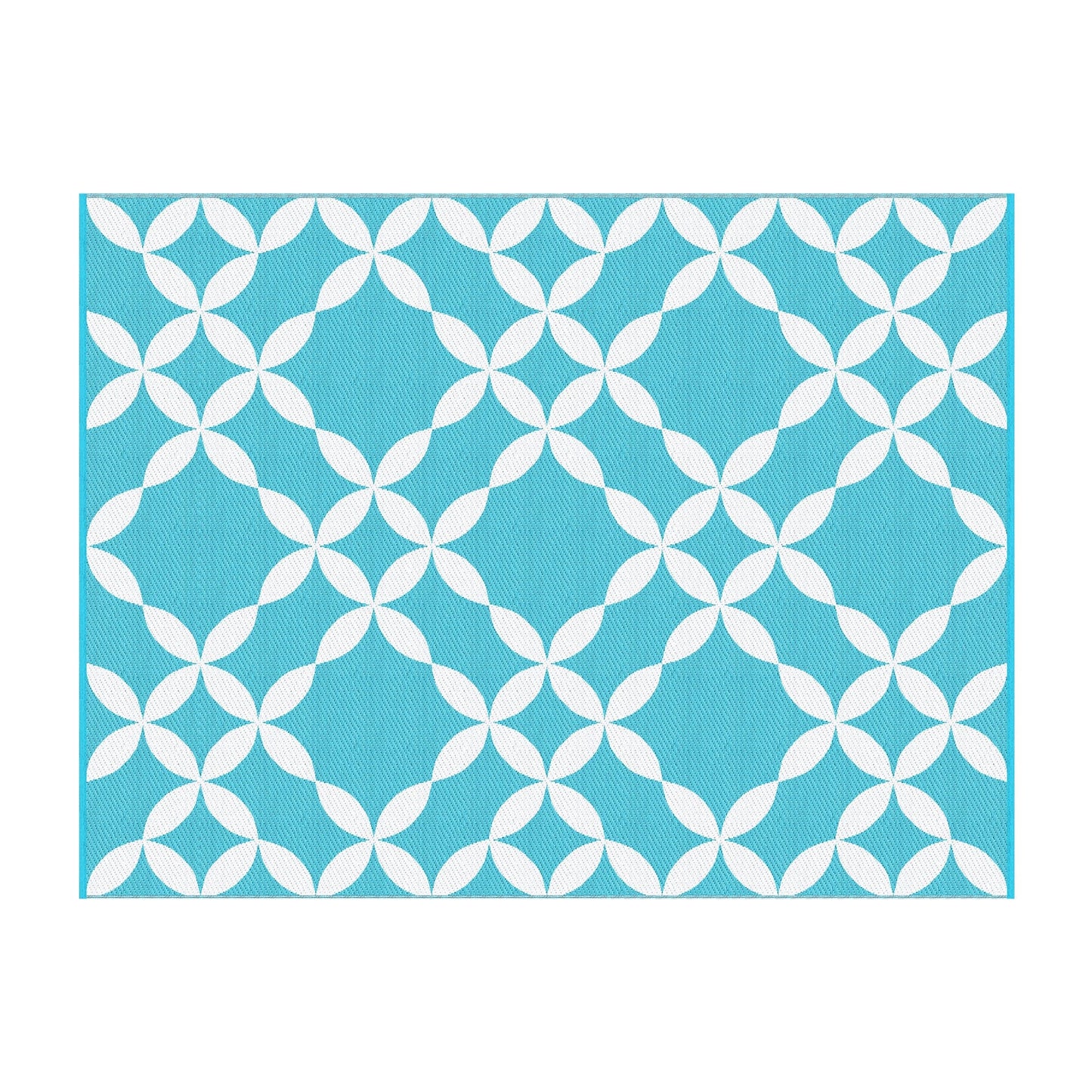 Gardeon Home & Garden > Rugs > Outdoor Rugs Gardeon Outdoor Rugs 274x366cm Large Carpet Reversible Area Mat PP Dual-Sided Patio Rug Light Blue