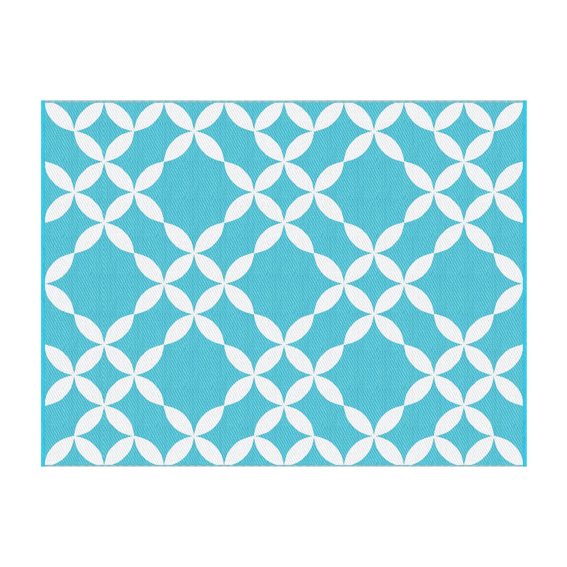 Gardeon Home & Garden > Rugs > Outdoor Rugs Gardeon Outdoor Rugs 274x366cm Large Carpet Reversible Area Mat PP Dual-Sided Patio Rug Light Blue