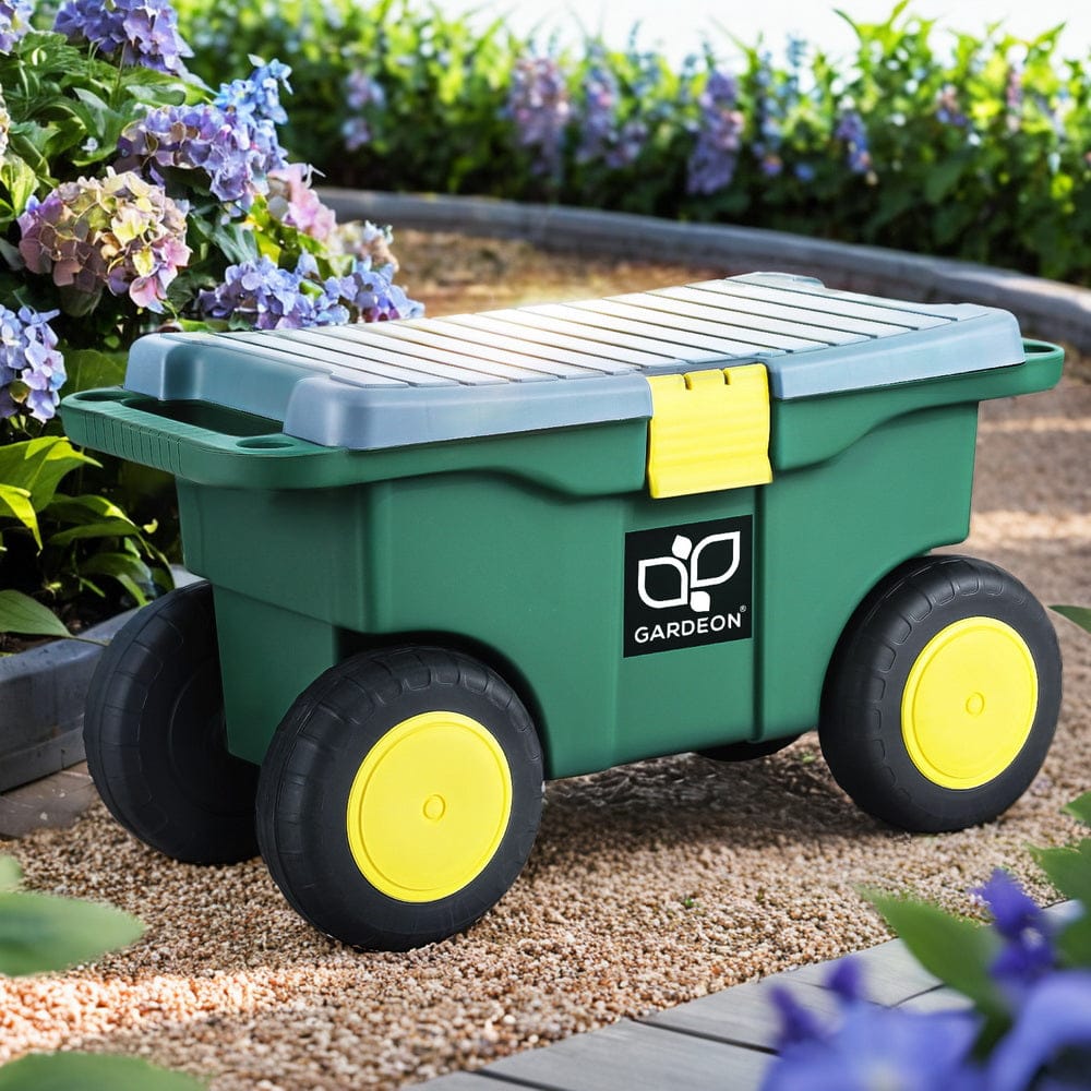 Gardeon Home & Garden > Storage > Storage Boxes Gardeon Garen Tool Storage Cart 3-In-1 Green