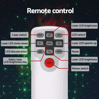 Gardeon Occasions > Party Lights > Coloured Lights Gardeon Projector Party Light LED Starry Sky Galaxy Laser Projection Night Lamp