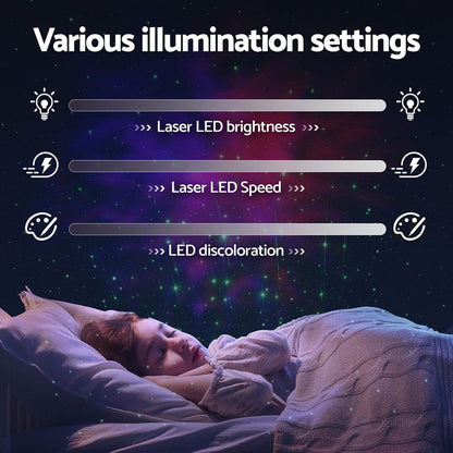 Gardeon Occasions > Party Lights > Coloured Lights Gardeon Projector Party Light LED Starry Sky Galaxy Laser Projection Night Lamp