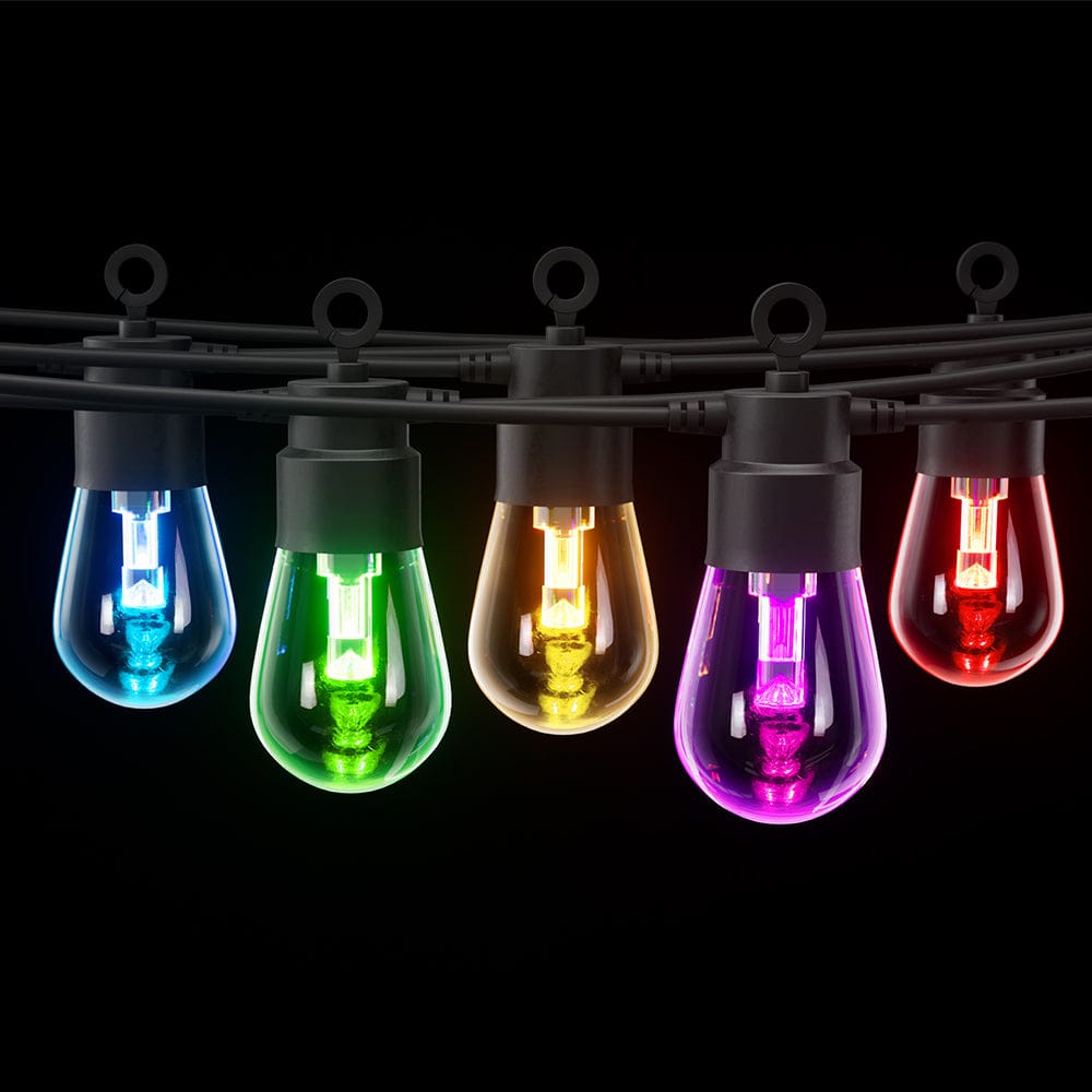 Gardeon Occasions > Party Lights > Coloured Lights Gardeon RGB Smart Festoon Lights Outdoor LED String Lights Waterproof WiFi APP