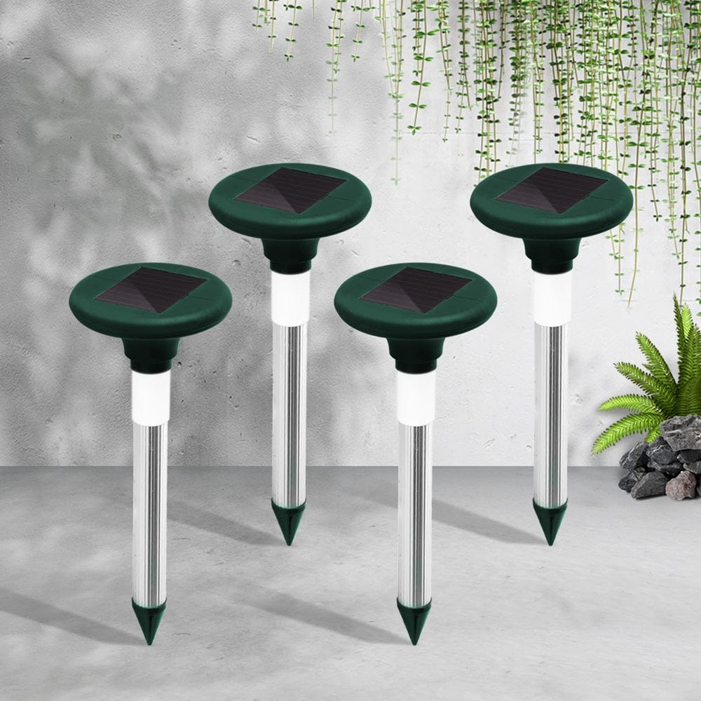 Gardeon Pet Care > Pest Control > Household Insect Repellents Gardeon 4X Solar LED Snake Repeller Pulse Plus Ultrasonic Pest Rodent Repellent
