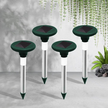 Gardeon Pet Care > Pest Control > Household Insect Repellents Gardeon 4X Solar LED Snake Repeller Pulse Plus Ultrasonic Pest Rodent Repellent