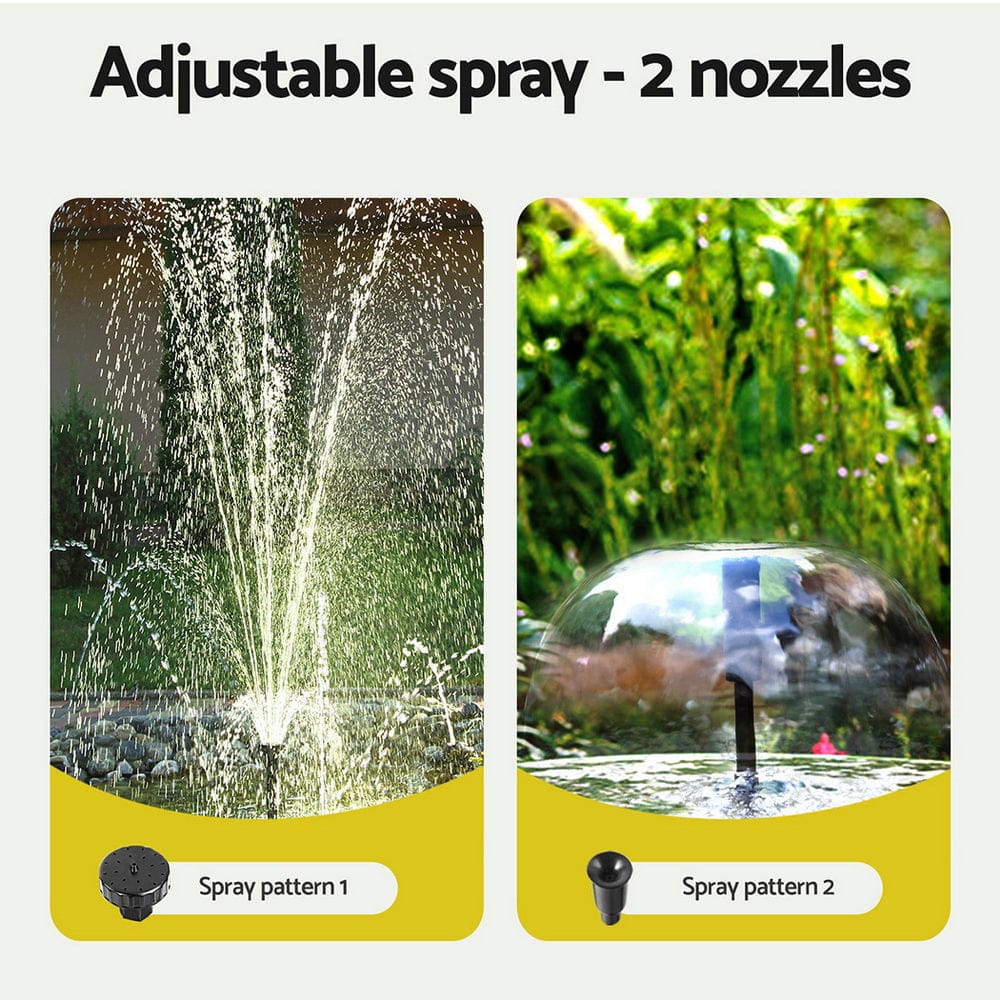 Gardeon Tools > Pumps > Pool Pumps Gardeon Solar Pond Pump Submersible Water Fountain Kit with 2 Panels 1600L/H