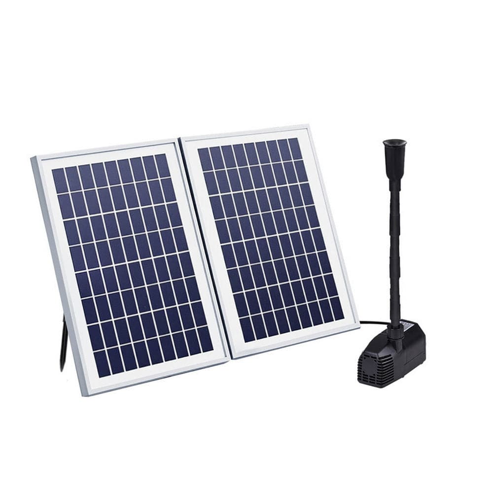 Gardeon Tools > Pumps > Pool Pumps Gardeon Solar Pond Pump Submersible Water Fountain Kit with 2 Panels 1600L/H