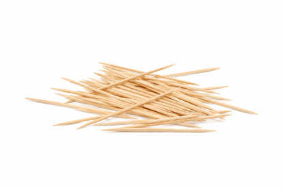 Generic 150pcs Two Heads Wood Stick Wooden Bamboo Toothpick Party Cocktail Food Picks