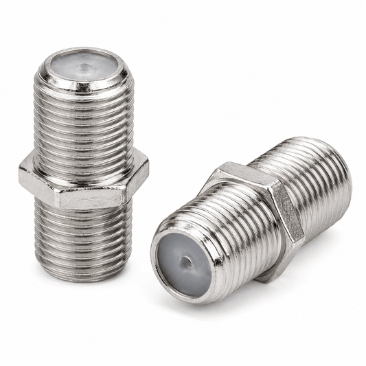 Generic 2x F Type Female to Female F/ F Coax TV Antenna Barrel Coupler Adapter RG6 3GHz
