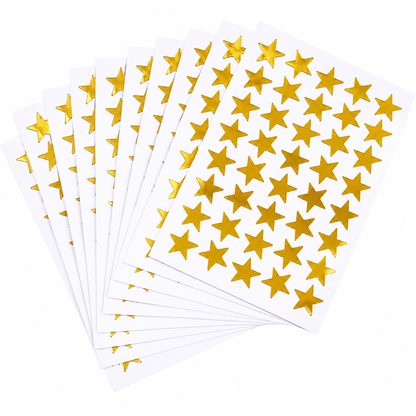 Generic 350 Gold Star School Reward Stars Peel Off Stickers Christmas Cardmaking Craft