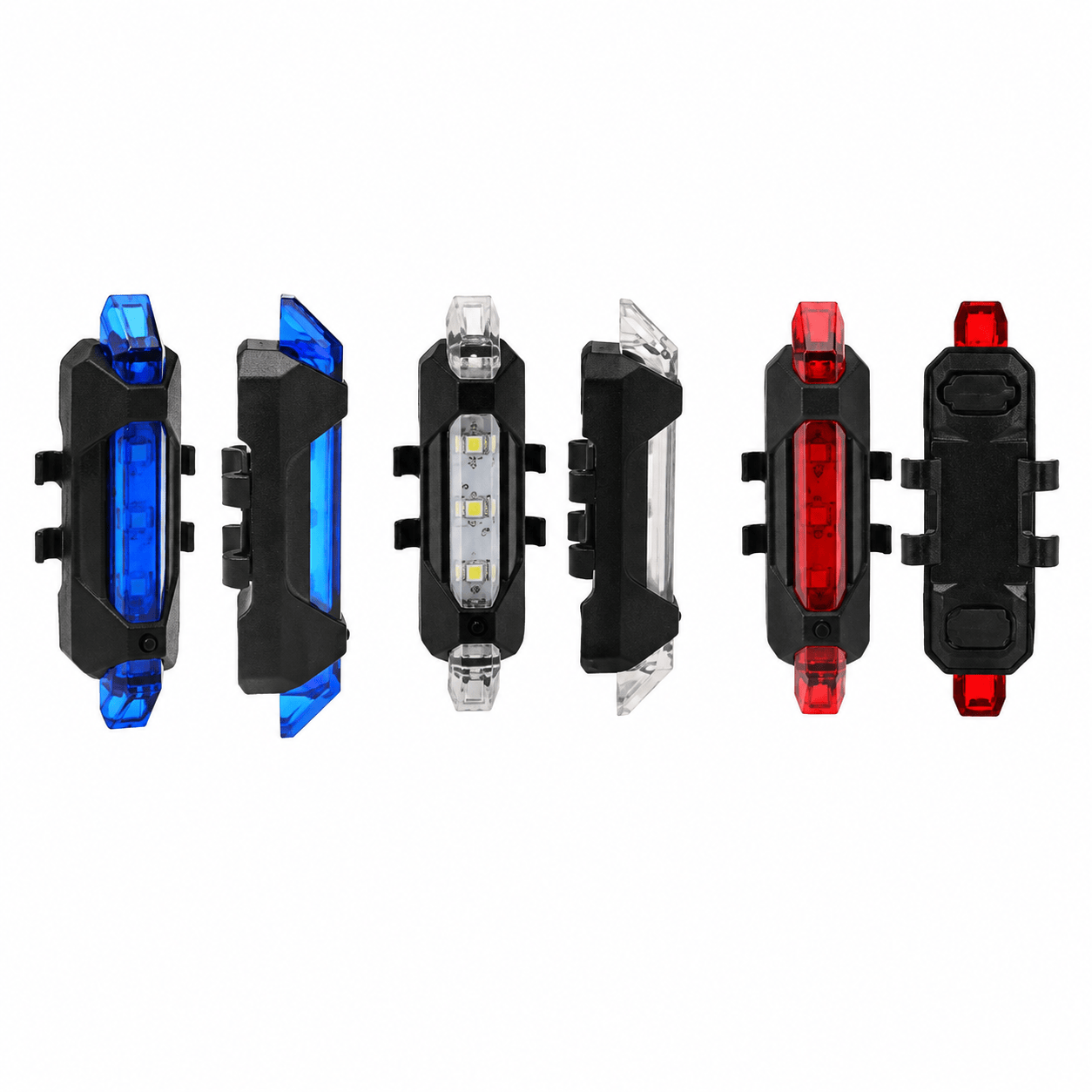 Generic Bike Light NEW Cycling 5 LED USB Rechargeable Bike Bicycle Tail Warning Light Rear Safety