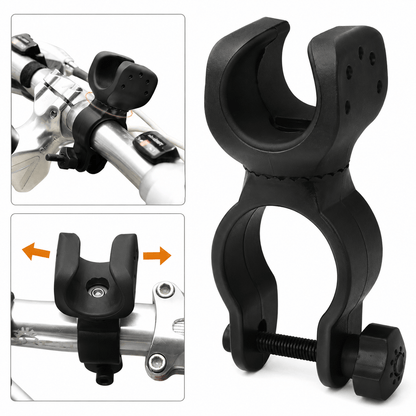 Generic Bike Mount Bike Bicycle Flashlight Mount Holder Clip Rotate 360 degree Head LED Light Torch