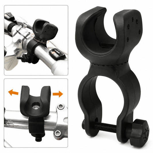 Generic Bike Mount Bike Bicycle Flashlight Mount Holder Clip Rotate 360 degree Head LED Light Torch