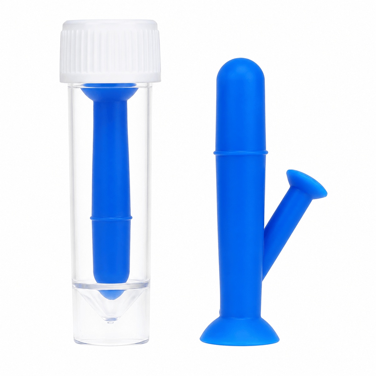 Generic Blue Hard Contact Lens Holder Silicone Accessory Suction Stick Remover Tool