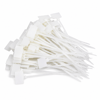 Generic Cable ties 100Pcs Zip Ties Write On Ethernet RJ45 RJ12 Wire Power Cable Label Mark Tag