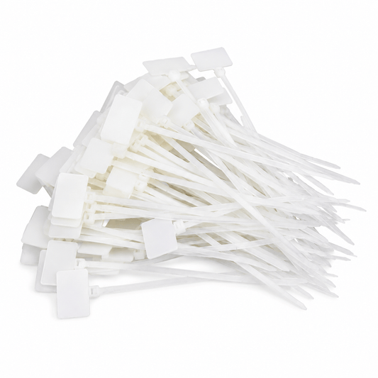 Generic Cable ties 100Pcs Zip Ties Write On Ethernet RJ45 RJ12 Wire Power Cable Label Mark Tag