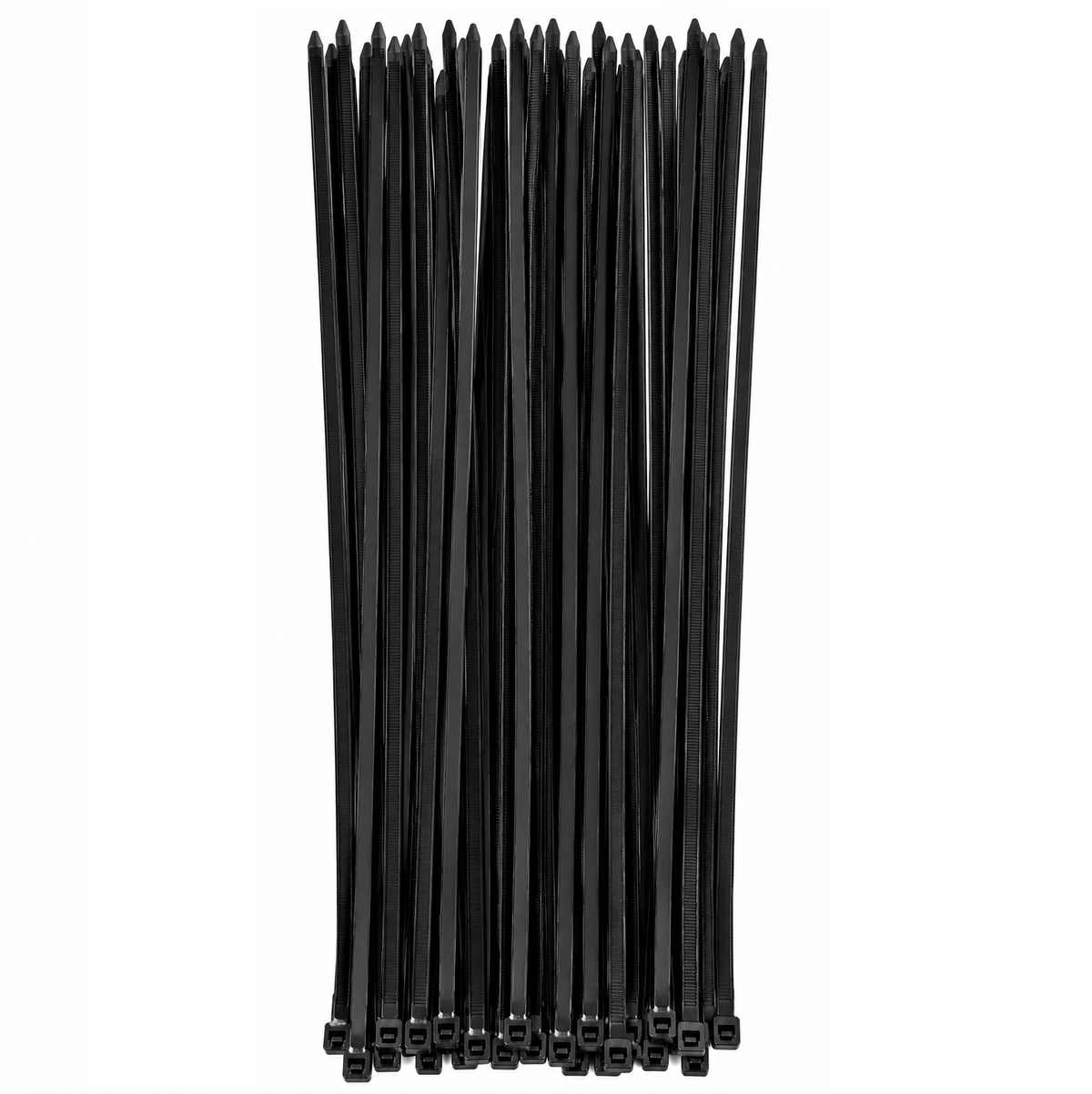 Generic Cable ties 30cm 30Pcs / Black Heavy Duty Cable Ties Zip Ties Plastic UV Stabilized Bulk Black White