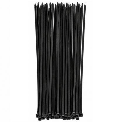 Generic Cable ties 30cm 30Pcs / Black Heavy Duty Cable Ties Zip Ties Plastic UV Stabilized Bulk Black White