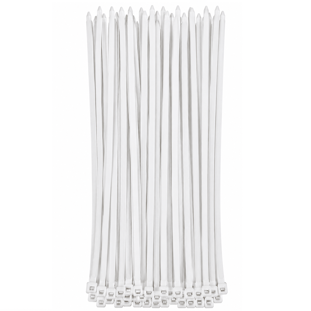 Generic Cable ties 30cm 30Pcs / White Heavy Duty Cable Ties Zip Ties Plastic UV Stabilized Bulk Black White