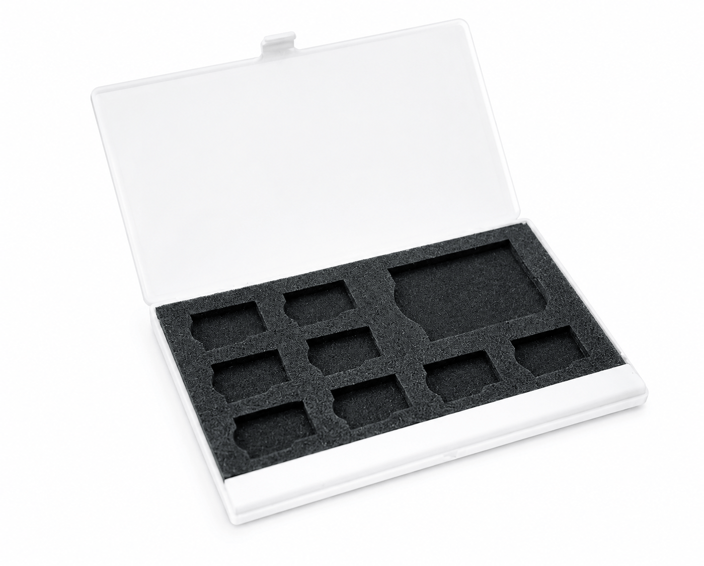 Generic Card Case 9 Micro SD Memory Card Storage Holder Box Protector Metal Cases 8 TF&1 S L2P1