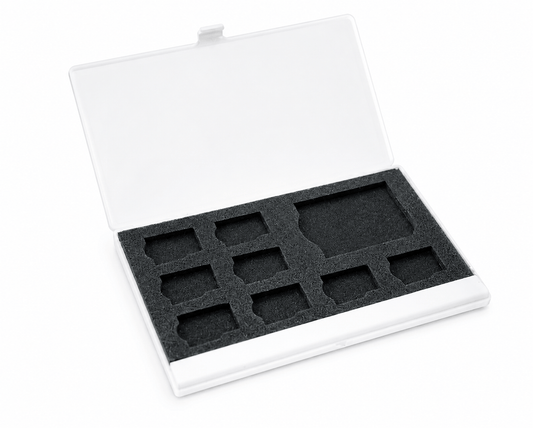 Generic Card Case 9 Micro SD Memory Card Storage Holder Box Protector Metal Cases 8 TF&1 S L2P1