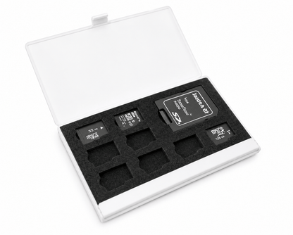 Generic Card Case 9 Micro SD Memory Card Storage Holder Box Protector Metal Cases 8 TF&1 S L2P1