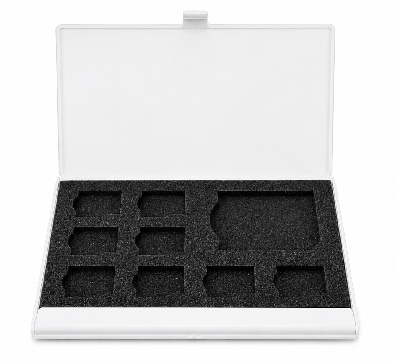 Generic Card Case 9 Micro SD Memory Card Storage Holder Box Protector Metal Cases 8 TF&1 S L2P1