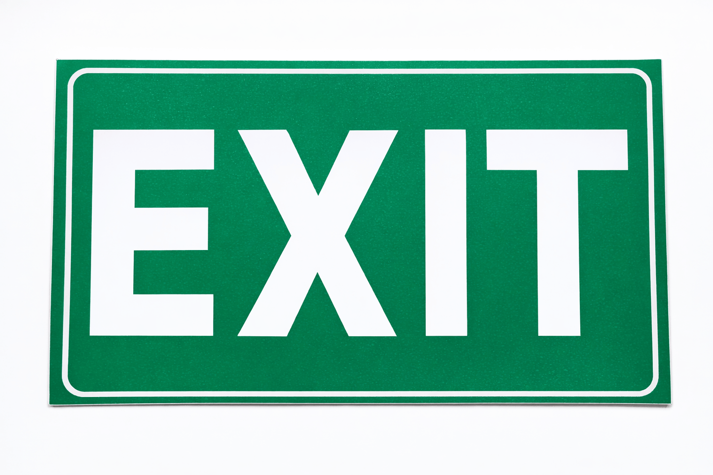 Generic Decal Exit Sign Sticker Emergency Decal Office Warehouse Work Door Vinyl
