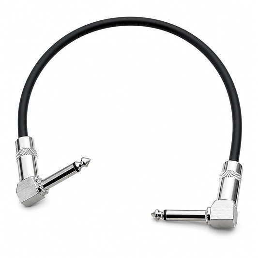 Generic Durable 30cm Right Angle Guitar Effects Pedal Patch Cable Lead Cord Wire