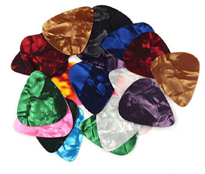 Generic Guitar Picks 20x Multicolor Celluloid Acoustic Electric Guitar Picks Plectrums Thin 0.46mm