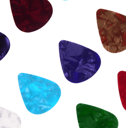 Generic Guitar Picks 20x Multicolor Celluloid Acoustic Electric Guitar Picks Plectrums Thin 0.46mm