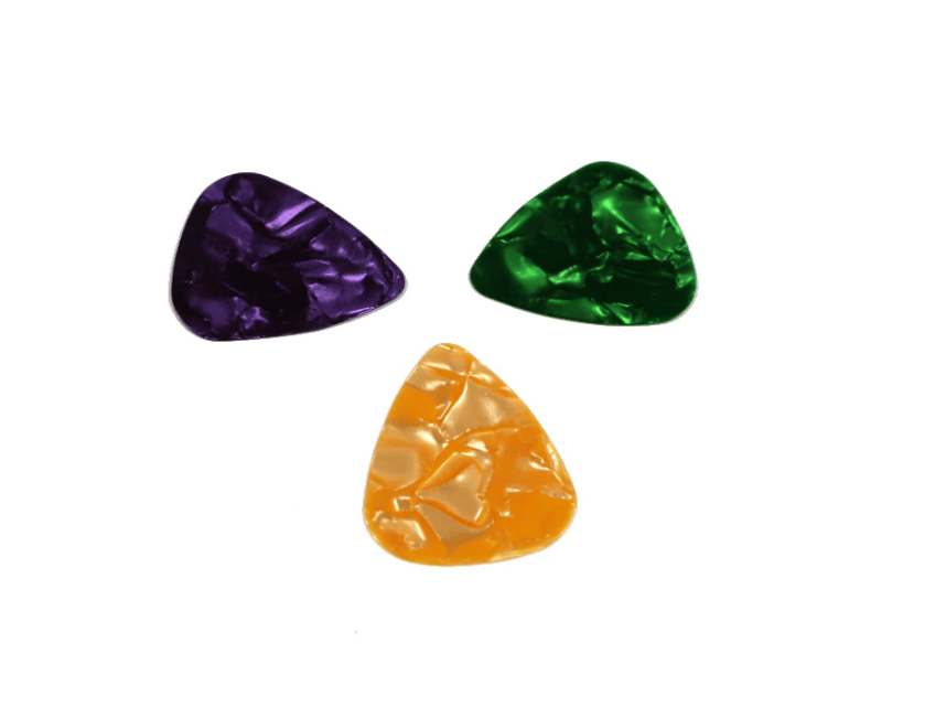 Generic Guitar Picks 20x Multicolor Celluloid Acoustic Electric Guitar Picks Plectrums Thin 0.46mm