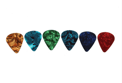 Generic Guitar Picks 20x Multicolor Celluloid Acoustic Electric Guitar Picks Plectrums Thin 0.46mm