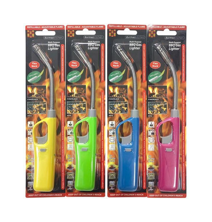 Generic Ignition Gas Utility Lighter Adjustable Fire BBQ Kitchen Stove Butane Light