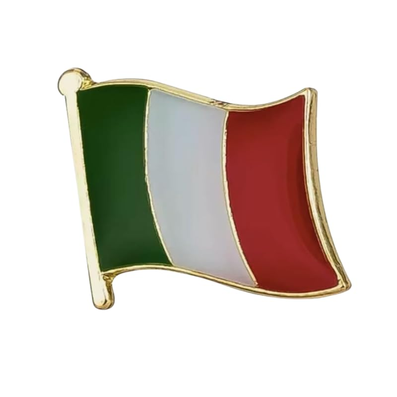 Generic Italy Flag Lapel Badge Pin Italian Brooch