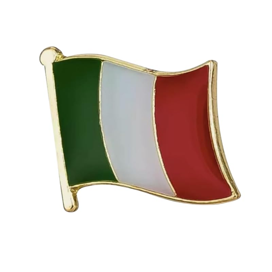Generic Italy Flag Lapel Badge Pin Italian Brooch