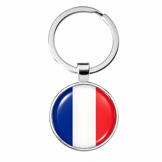 Generic Keyring Keychain Keyring National Flag French France Gift Key Ring