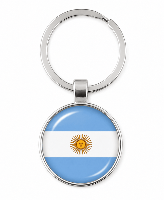 Generic Keyring Keychain Keyring National Flag Spain Argentina Argentinian Gift Key Ring