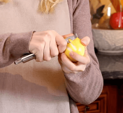 Generic Lemon Zester Lime with Channel Stainless Steel Citrus Knife Tool Garnish Grater
